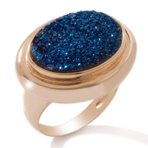 Technibond oval blue drusy - technibond,